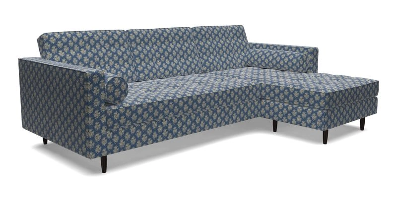 Marylebone LHF Corner Unit in Clever Tough And Eco Velvet Chrome Marylebone LHF Corner Unit in Clever Tough And Eco Velvet Chrome