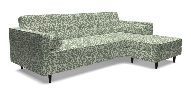 Marylebone LHF Corner Unit in Clever Tough And Eco Velvet Chrome Marylebone LHF Corner Unit in Clever Tough And Eco Velvet Chrome