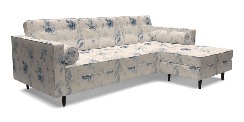 Marylebone LHF Corner Unit in Clever Tough And Eco Velvet Chrome Marylebone LHF Corner Unit in Clever Tough And Eco Velvet Chrome
