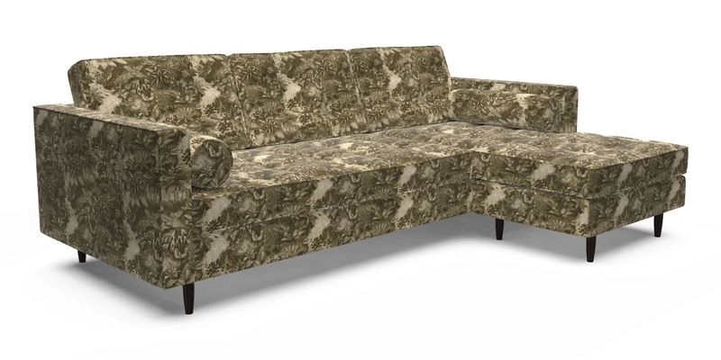 Marylebone LHF Corner Unit in Clever Tough And Eco Velvet Chrome Marylebone LHF Corner Unit in Clever Tough And Eco Velvet Chrome