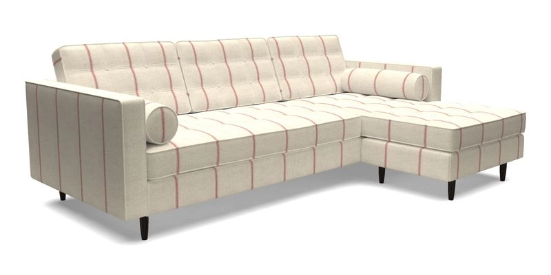 Marylebone LHF Corner Unit in Clever Tough And Eco Velvet Chrome