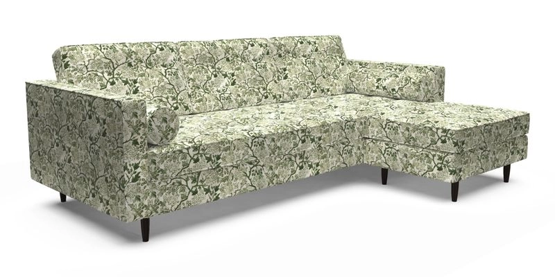 Marylebone LHF Corner Unit in Clever Tough And Eco Velvet Chrome Marylebone LHF Corner Unit in Clever Tough And Eco Velvet Chrome