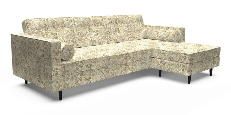 Marylebone LHF Corner Unit in Clever Tough And Eco Velvet Chrome Marylebone LHF Corner Unit in Clever Tough And Eco Velvet Chrome