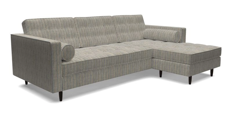 Marylebone LHF Corner Unit in Clever Tough And Eco Velvet Chrome Marylebone LHF Corner Unit in Clever Tough And Eco Velvet Chrome