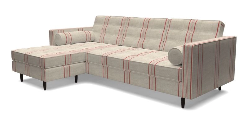 Marylebone RHF Corner Unit in Clever Tough And Eco Velvet Chrome