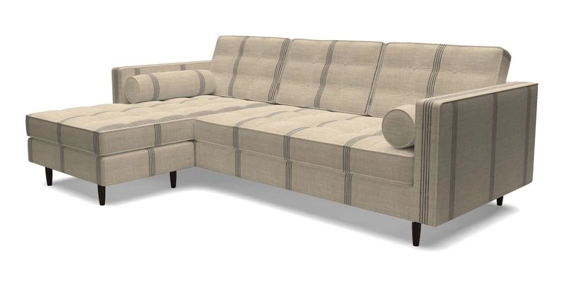 Marylebone RHF Corner Unit in Clever Tough And Eco Velvet Chrome