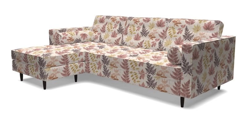 Marylebone RHF Corner Unit in Clever Tough And Eco Velvet Chrome