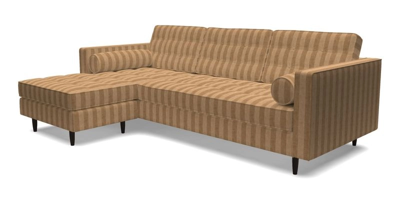 Marylebone RHF Corner Unit in Clever Tough And Eco Velvet Chrome