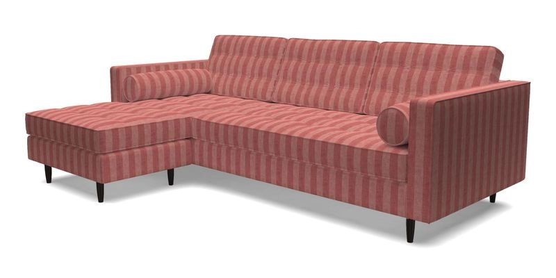 Marylebone RHF Corner Unit in Clever Tough And Eco Velvet Chrome