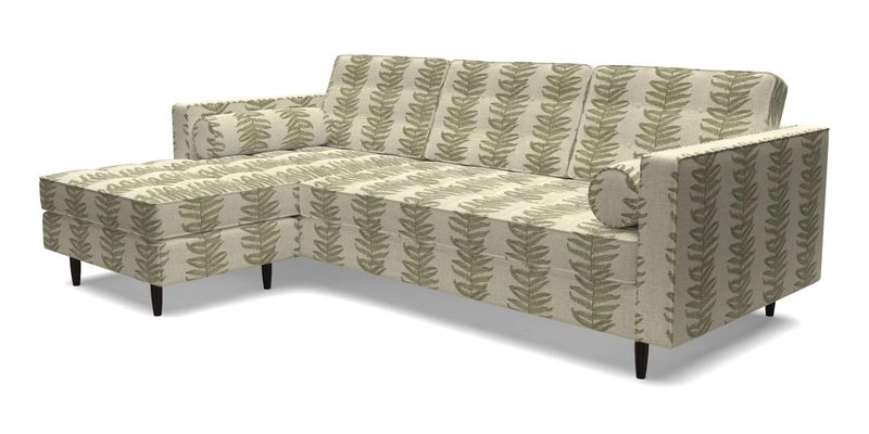 Marylebone RHF Corner Unit in Clever Tough And Eco Velvet Chrome