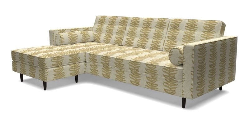 Marylebone RHF Corner Unit in Clever Tough And Eco Velvet Chrome