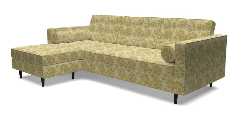 Marylebone RHF Corner Unit in Clever Tough And Eco Velvet Chrome
