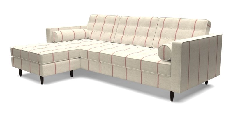 Marylebone RHF Corner Unit in Clever Tough And Eco Velvet Chrome