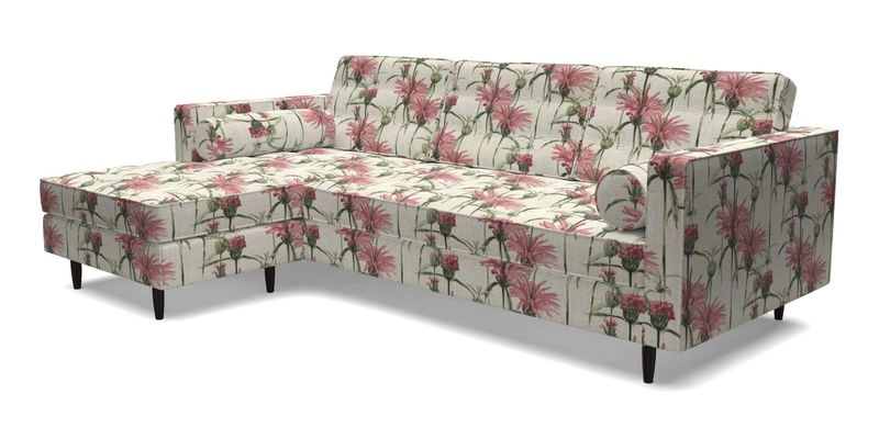 Marylebone RHF Corner Unit in Clever Tough And Eco Velvet Chrome