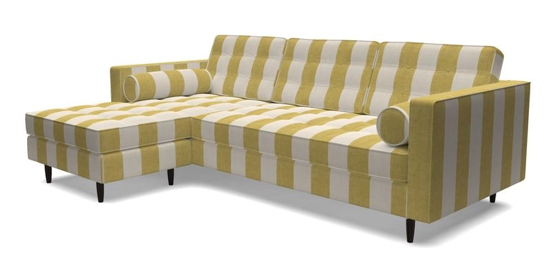 Marylebone RHF Corner Unit in Clever Tough And Eco Velvet Chrome