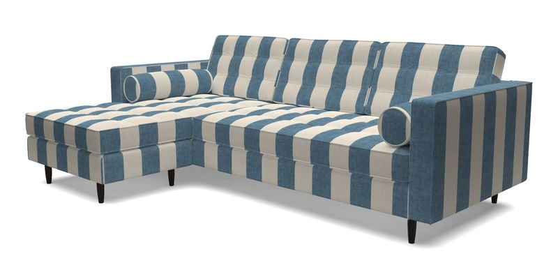 Marylebone RHF Corner Unit in Clever Tough And Eco Velvet Chrome