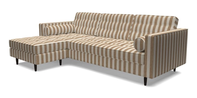 Marylebone RHF Corner Unit in Clever Tough And Eco Velvet Chrome