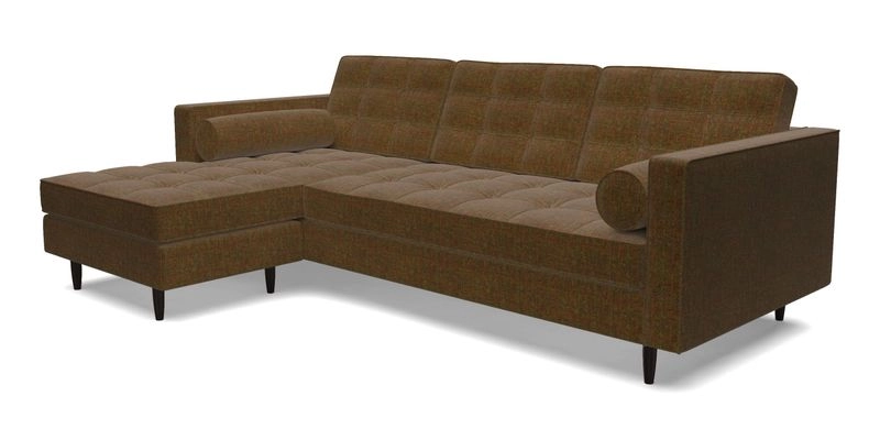 Marylebone RHF Corner Unit in Clever Tough And Eco Velvet Chrome