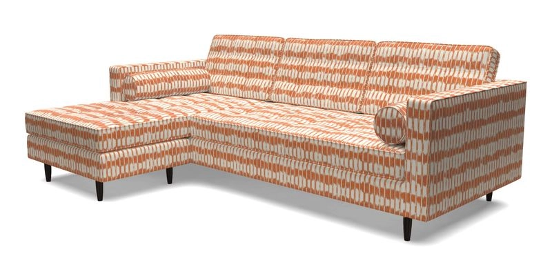 Marylebone RHF Corner Unit in Clever Tough And Eco Velvet Chrome