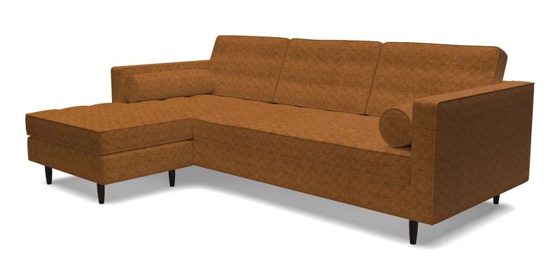 Marylebone RHF Corner Unit in Clever Tough And Eco Velvet Chrome