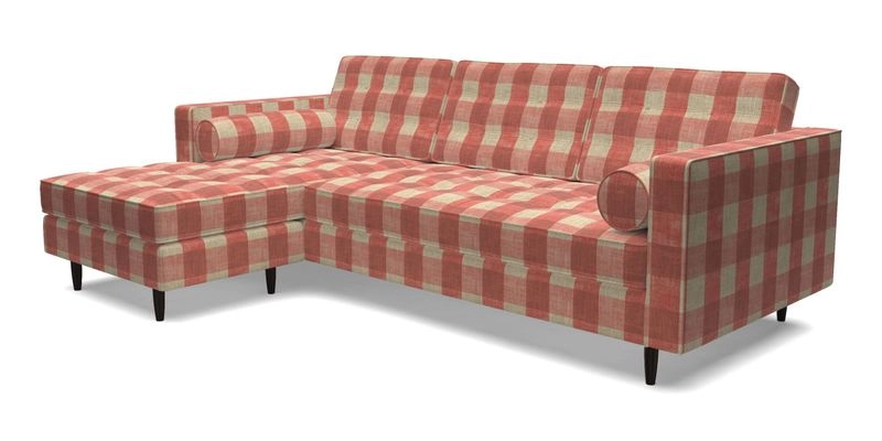 Marylebone RHF Corner Unit in Clever Tough And Eco Velvet Chrome