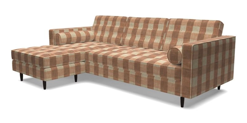 Marylebone RHF Corner Unit in Clever Tough And Eco Velvet Chrome