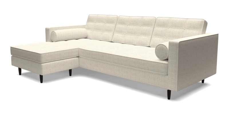 Marylebone RHF Corner Unit in Clever Tough And Eco Velvet Chrome