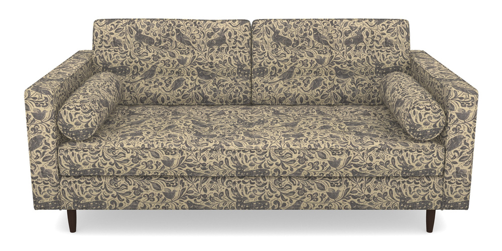 Product photograph of Marylebone 2 Seater Sofa In V A Drawn From Nature - Bird And Rabbit - Navy from Sofas and Stuff Limited