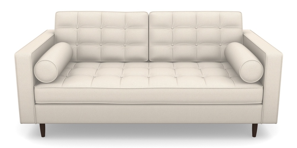 Product photograph of Marylebone 2 Seater Sofa In Two Tone Plain - Calico from Sofas and Stuff Limited