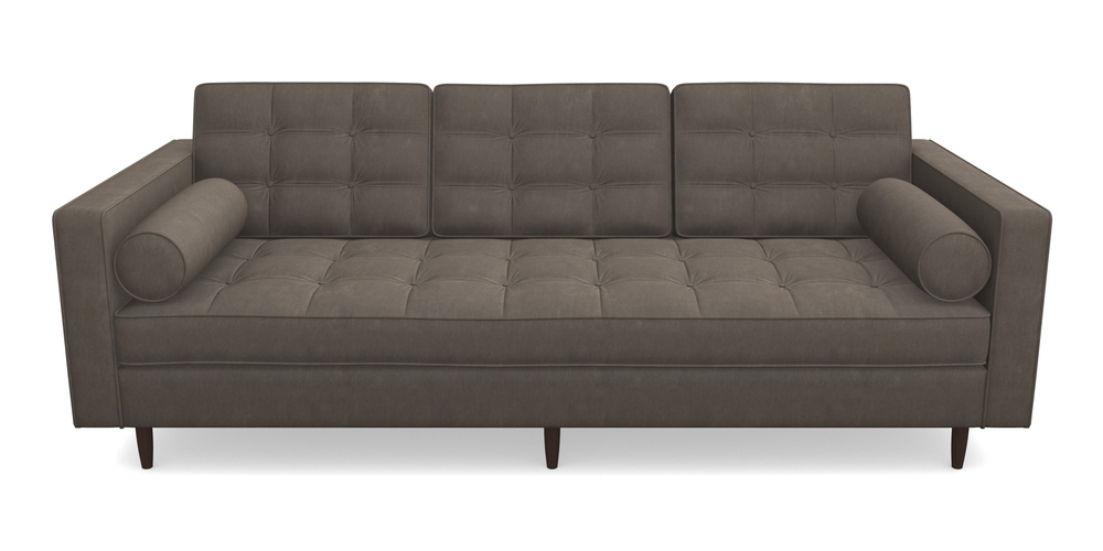 Product photograph of Marylebone 3 Seater Sofa In Clever Tough And Eco Velvet - Chrome from Sofas and Stuff Limited