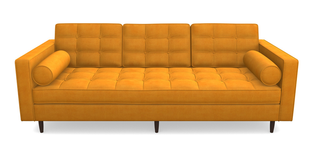 Product photograph of Marylebone 3 Seater Sofa In Clever Tough And Eco Velvet - Spice from Sofas and Stuff Limited