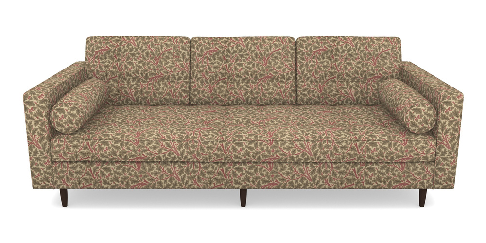 Product photograph of Marylebone 3 Seater Sofa In V A Drawn From Nature Collection - Oak Tree - Red from Sofas and Stuff Limited