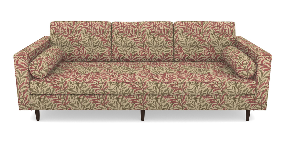 Product photograph of Marylebone 3 Seater Sofa In V A Drawn From Nature - Willow Bough Large - Red from Sofas and Stuff Limited