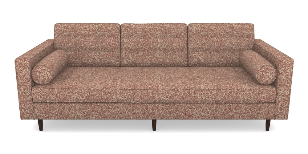 Product photograph of Marylebone 3 Seater Sofa In V A Drawn From Nature Collection - Willow - Red from Sofas and Stuff Limited