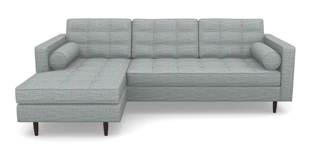 Product photograph of Marylebone Lhf Chaise In Basket Weave - Blue from Sofas and Stuff Limited