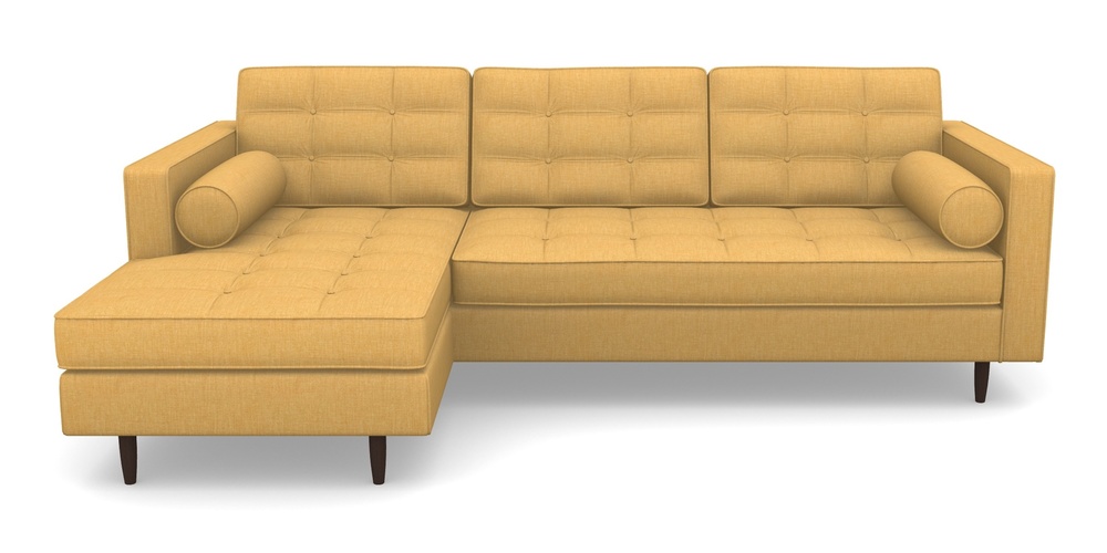 Product photograph of Marylebone Lhf Chaise In Clever Cotton Mix - Mustard from Sofas and Stuff Limited