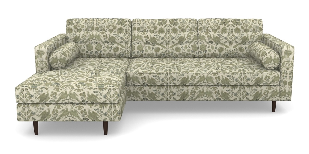 Product photograph of Marylebone Lhf Chaise In V A Brompton Collection - Coromandel - Basil from Sofas and Stuff Limited