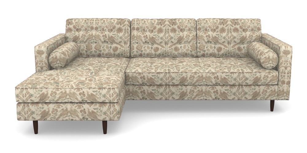 Product photograph of Marylebone Lhf Chaise In V A Brompton Collection - Coromandel - Assam Tea from Sofas and Stuff Limited