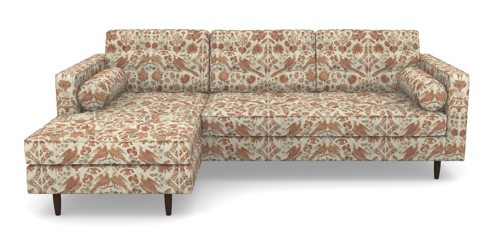 Product photograph of Marylebone Lhf Chaise In V A Brompton Collection - Coromandel - Terracotta from Sofas and Stuff Limited