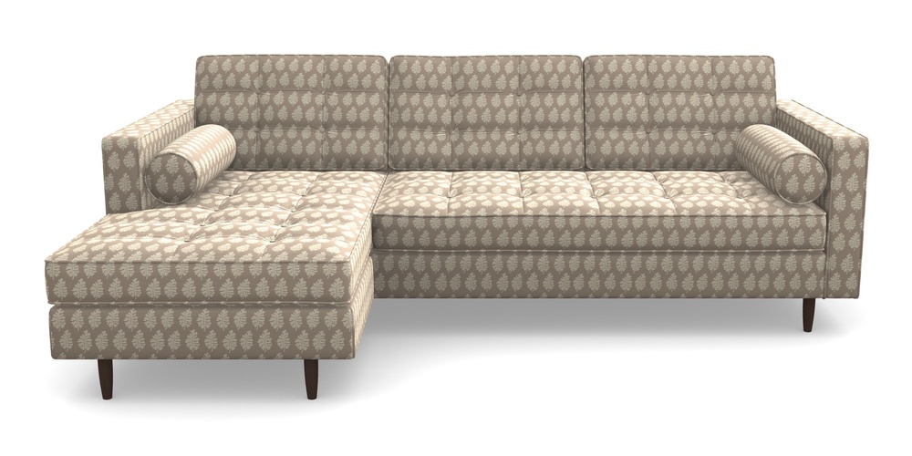 Product photograph of Marylebone Lhf Chaise In Cloth 21 - Oak Leaf - Beech from Sofas and Stuff Limited