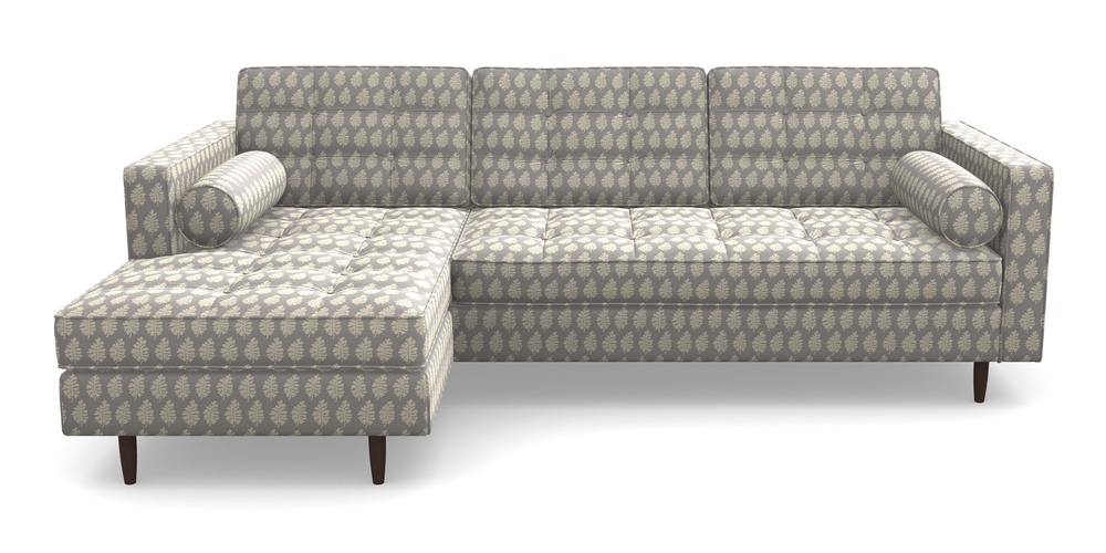 Product photograph of Marylebone Lhf Chaise In Cloth 21 - Oak Leaf - Magnesium from Sofas and Stuff Limited