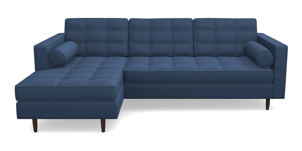 Product photograph of Marylebone Lhf Chaise In Clever Tough And Eco Velvet - Agean from Sofas and Stuff Limited