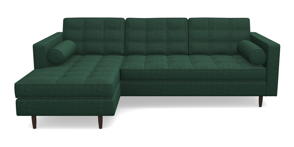 Product photograph of Marylebone Lhf Chaise In Clever Tough And Eco Velvet - Pine from Sofas and Stuff Limited