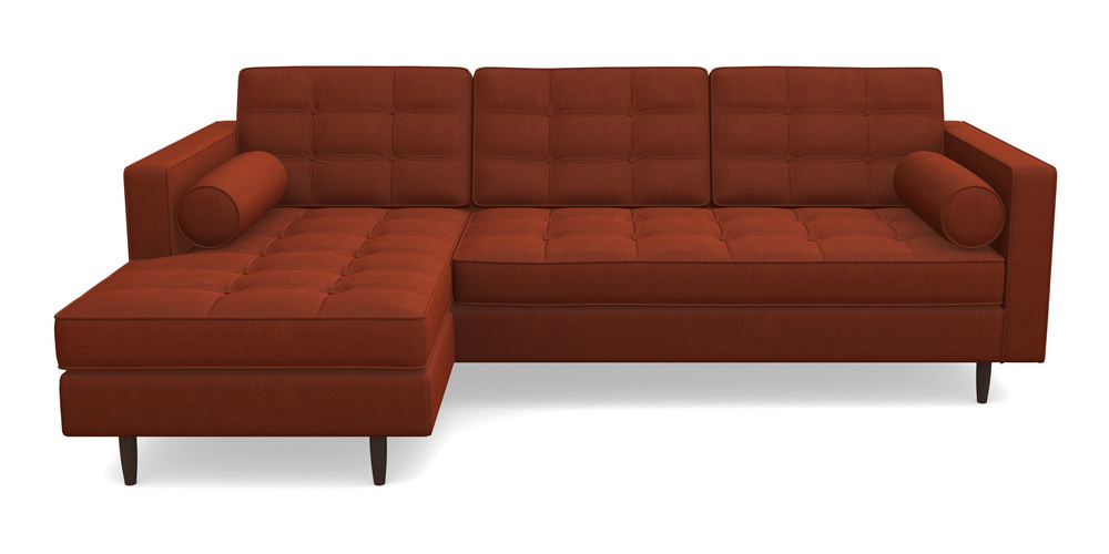 Product photograph of Marylebone Lhf Chaise In Clever Tough And Eco Velvet - Tawny from Sofas and Stuff Limited