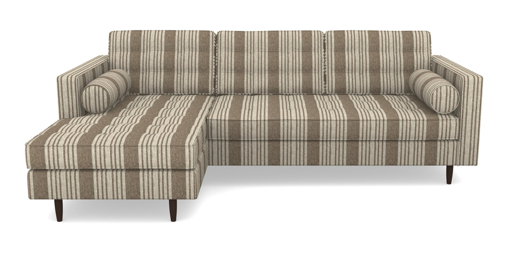 Product photograph of Marylebone Lhf Chaise In Cloth 22 - Bayadere - Peat from Sofas and Stuff Limited