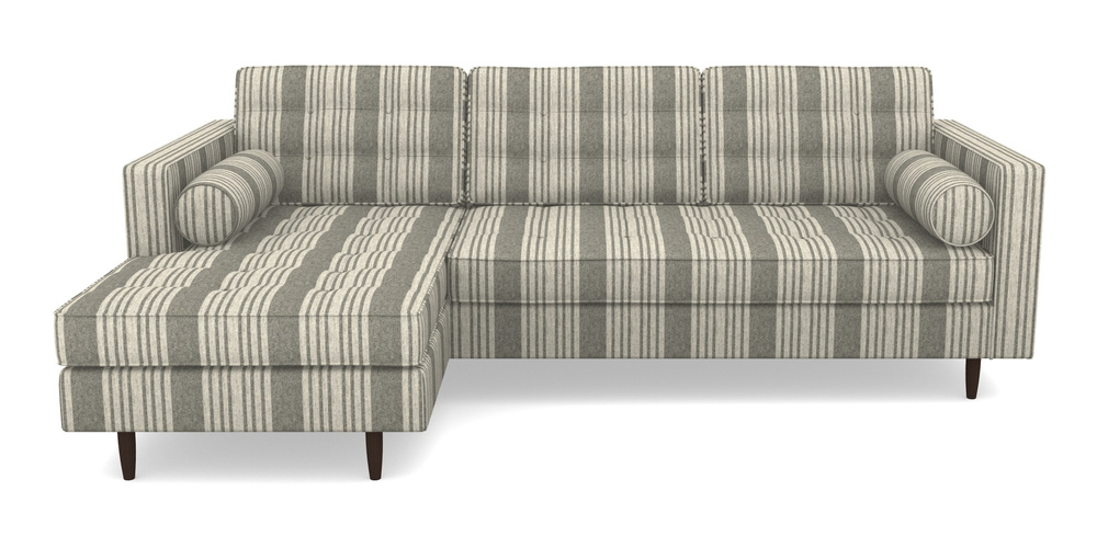 Product photograph of Marylebone Lhf Chaise In Cloth 22 - Bayadere - Seal from Sofas and Stuff Limited