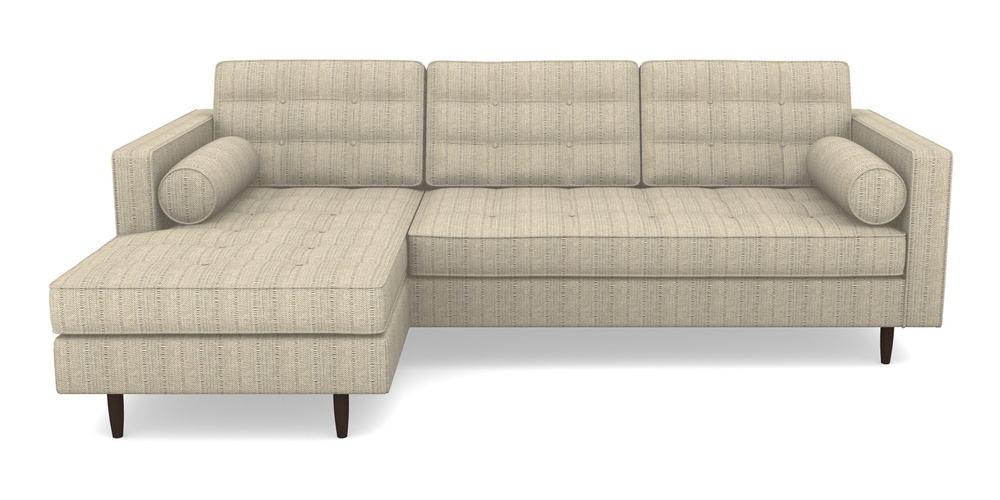 Product photograph of Marylebone Lhf Chaise In Cloth 20 - Design 1 - Natural Herringbone from Sofas and Stuff Limited