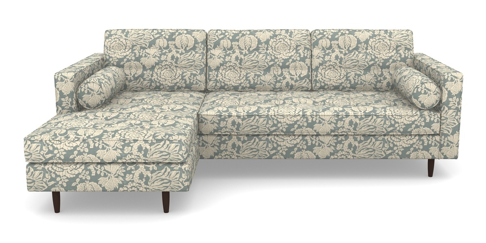 Product photograph of Marylebone Lhf Chaise In V A Brompton Collection - Flowering Kale - Pebble from Sofas and Stuff Limited