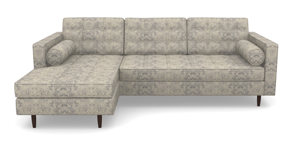 Product photograph of Marylebone Lhf Chaise In Grace Linen - Sapphire from Sofas and Stuff Limited