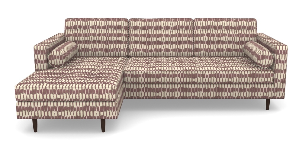 Product photograph of Marylebone Lhf Chaise In V A Brompton Collection - Ikat - Cacao from Sofas and Stuff Limited